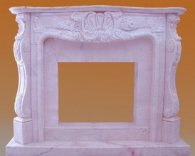 3. Камін - мармур Rosa Portugal